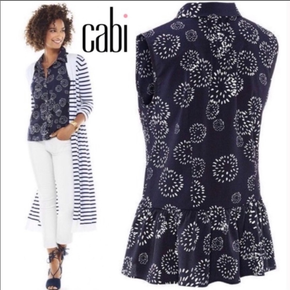 EUC CAbi 5215 Dandelion Wish Blouse